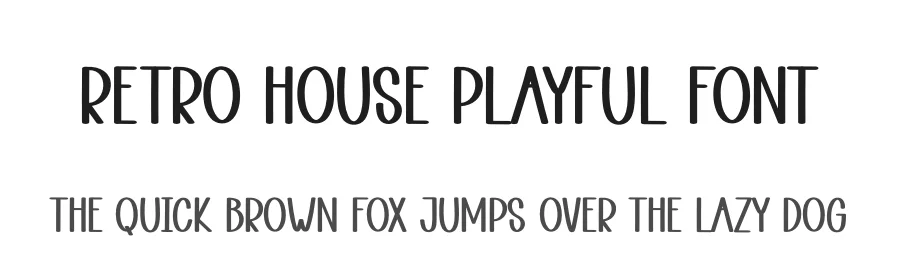 Retro House Playful Font by andikastudio — Display Font