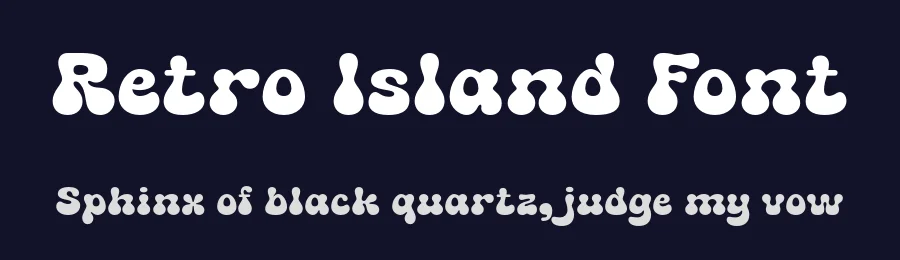 Retro Island Font by grezlinestudio — Decorative Font — thumbnail 2
