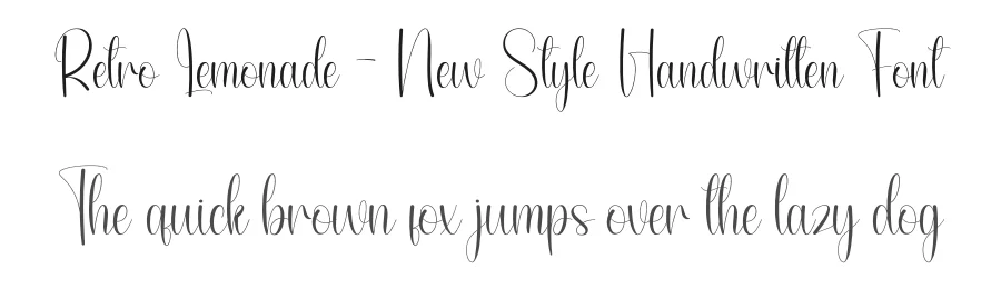 Retro Lemonade – New Style Handwritten Font by andikastudio — Script Handwritten Font