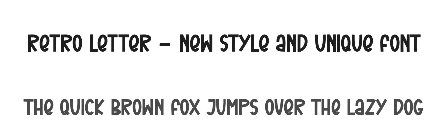 Retro Letter – New Style And Unique Font by andikastudio — Display Font