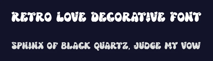 Retro Love Decorative Font by airotype — Display Font — thumbnail 2