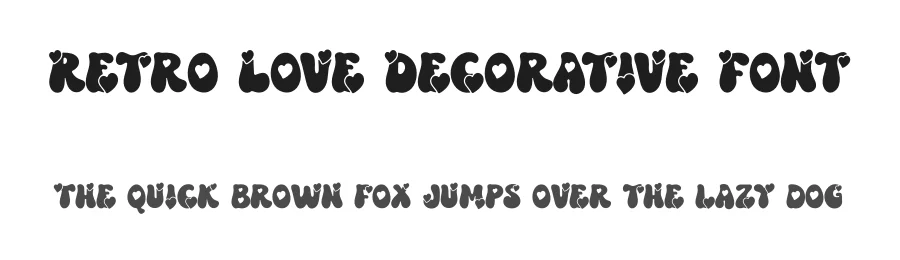 Retro Love Decorative Font by airotype — Display Font