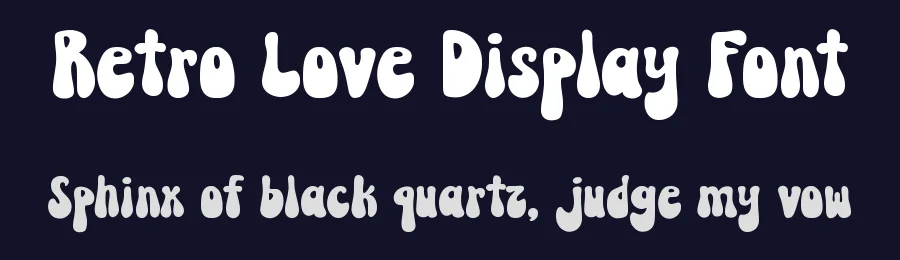 Retro Love Display Font by MasyafiStudio — Display Font — thumbnail 2