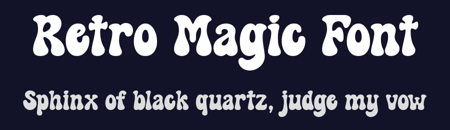 Retro Magic Font by keithzo — Display Font — thumbnail 2