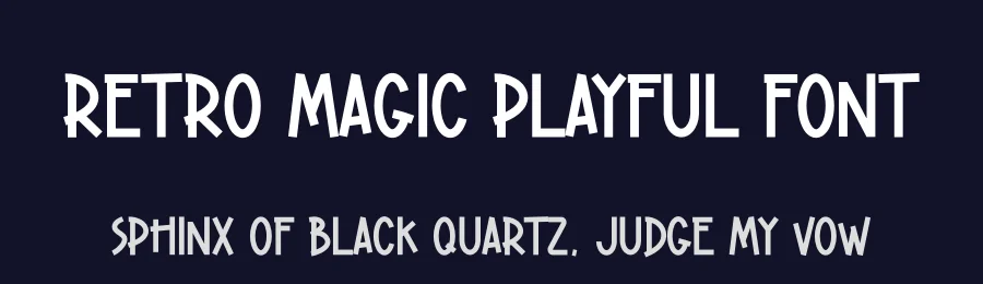 Retro Magic Playful Font by andikastudio — Display Font — thumbnail 2