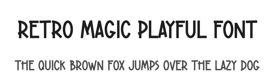 Retro Magic Playful Font by andikastudio — Display Font