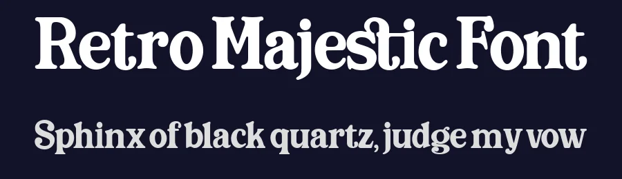 Retro Majestic Font by Fortunes Co — Serif Font — thumbnail 2