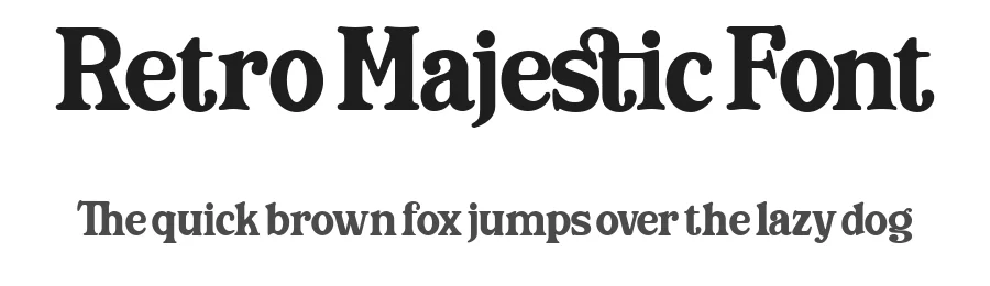 Retro Majestic Font by Fortunes Co — Serif Font