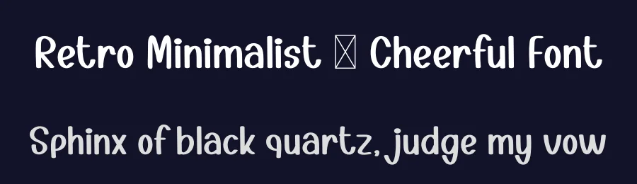 Retro Minimalist – Cheerful Font by freshtypeink — Display Font — thumbnail 2
