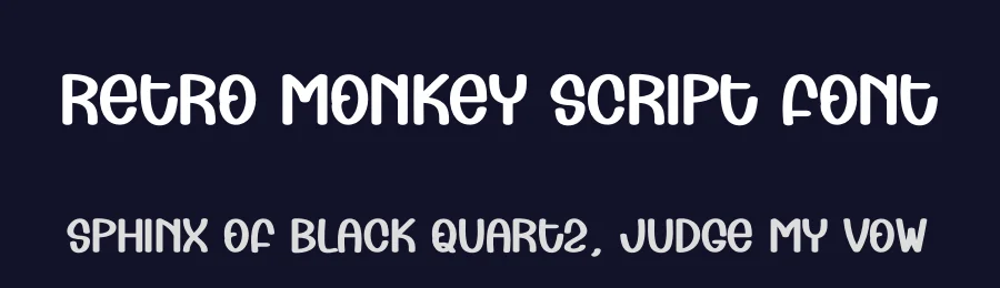 Retro Monkey Script Font by andikastudio — Display Font — thumbnail 2