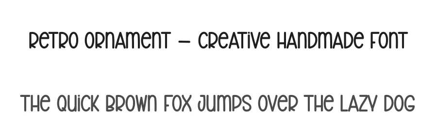 Retro Ornament – Creative Handmade Font by creativeletter — Display Font