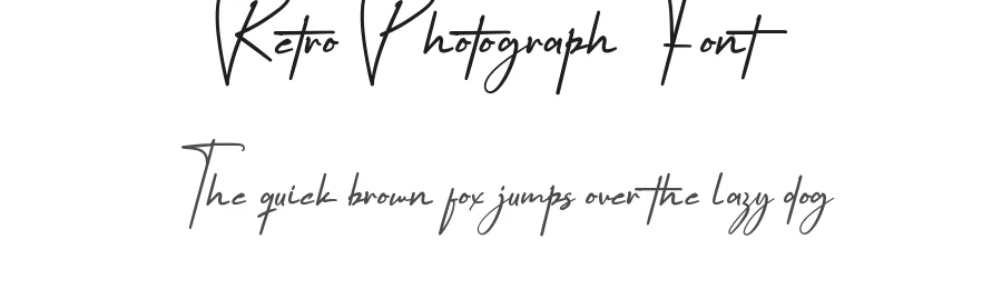 Retro Photograph Font by nihstudio — Script Handwritten Font
