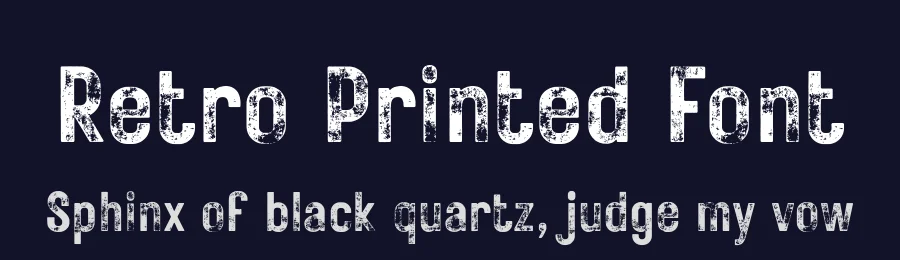 Retro Printed Font by Edignwn Type — Sans Serif Font — thumbnail 2