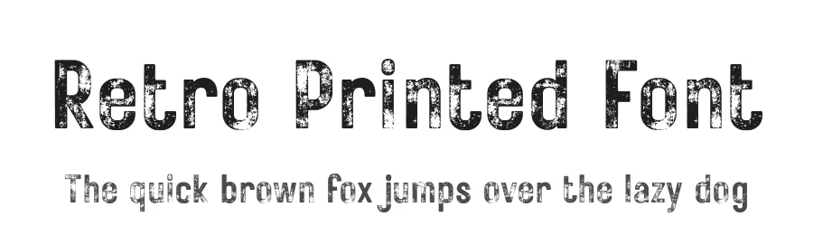 Retro Printed Font by Edignwn Type — Sans Serif Font