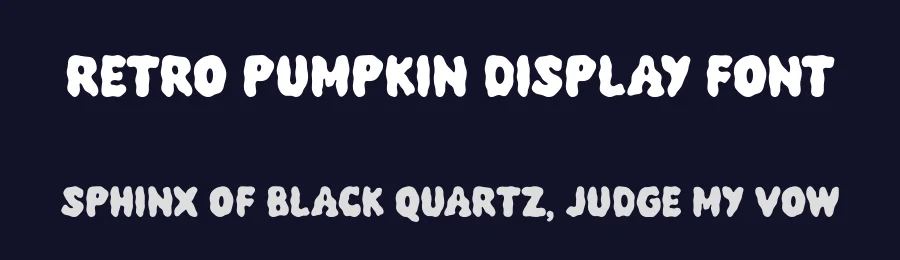 Retro Pumpkin Display Font by Siapgraph — Display Font — thumbnail 2