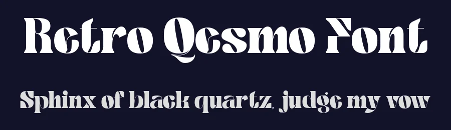 Retro Qesmo Font by Nirmana Visual — Display Font — thumbnail 2