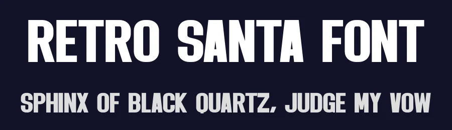 Retro Santa Font by Craftedtype — Decorative Font — thumbnail 2