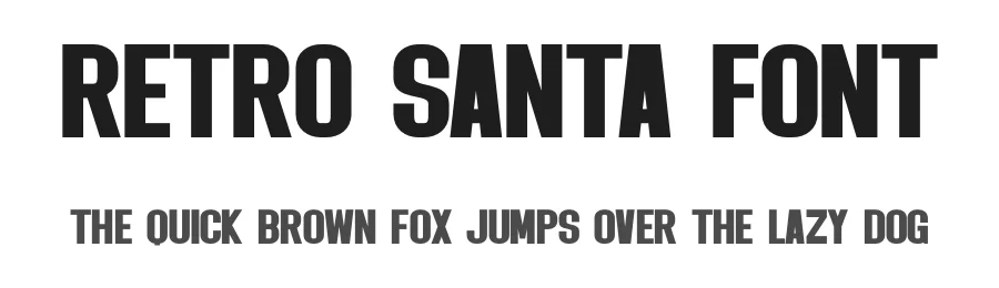 Retro Santa Font by Craftedtype — Decorative Font