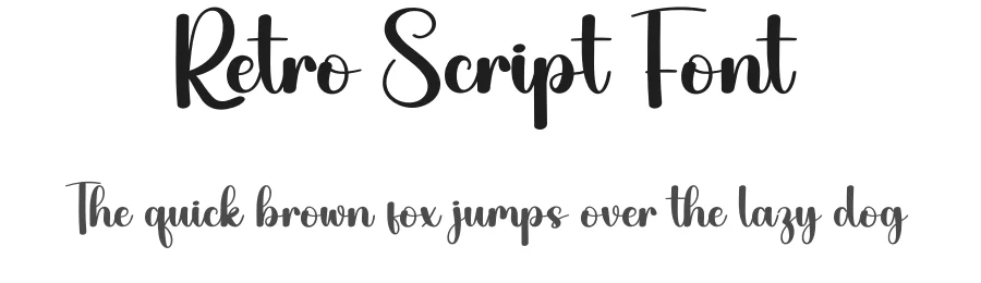 Retro Script Font by andikastudio — Script Handwritten Font