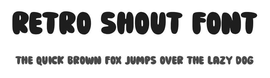 Retro Shout Font by Nadiratype — Display Font