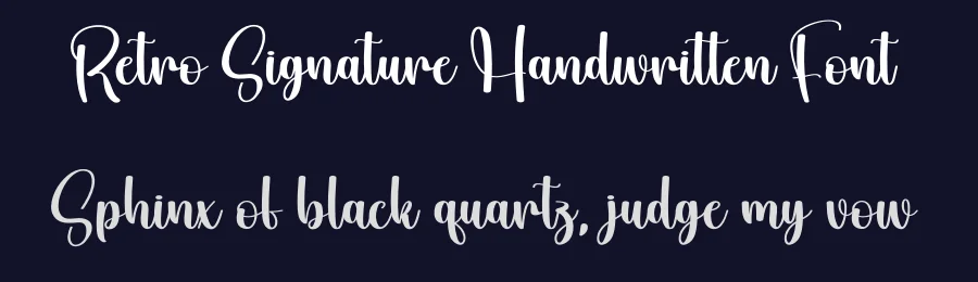 Retro Signature Handwritten Font by andikastudio — Script Handwritten Font — thumbnail 2