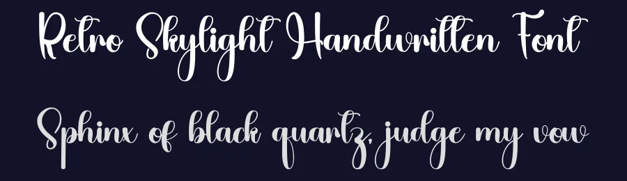 Retro Skylight Handwritten Font by inermediaSTUDIO — Script Handwritten Font — thumbnail 2