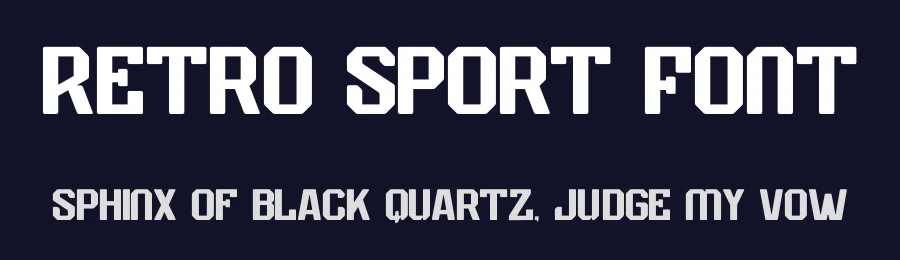 Retro Sport Font by Nirmana Visual — Display Font — thumbnail 2