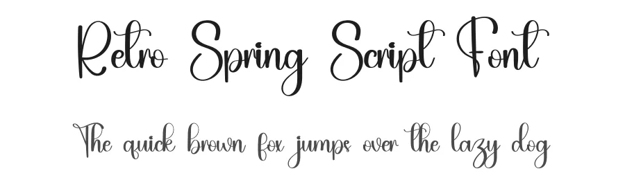 Retro Spring Script Font by inermediaSTUDIO — Script Handwritten Font
