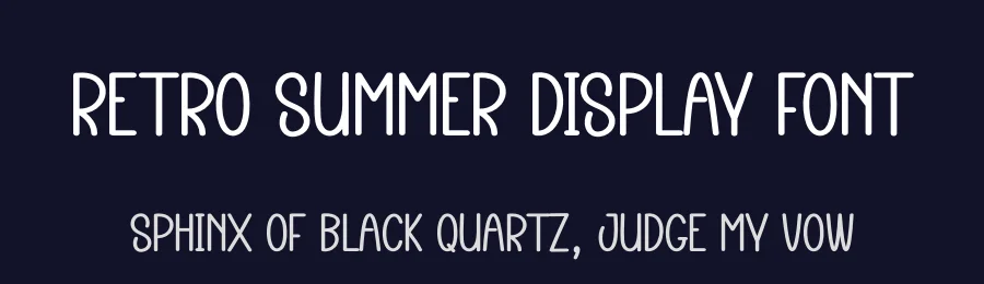 Retro Summer Display Font by andikastudio — Display Font — thumbnail 2