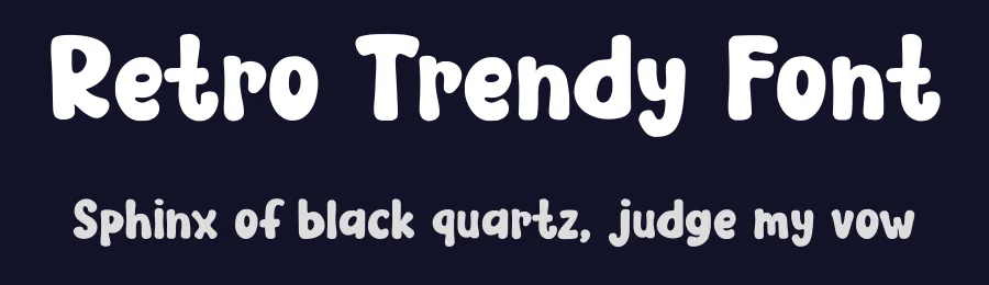 Retro Trendy Font by Nadiratype — Display Font — thumbnail 2