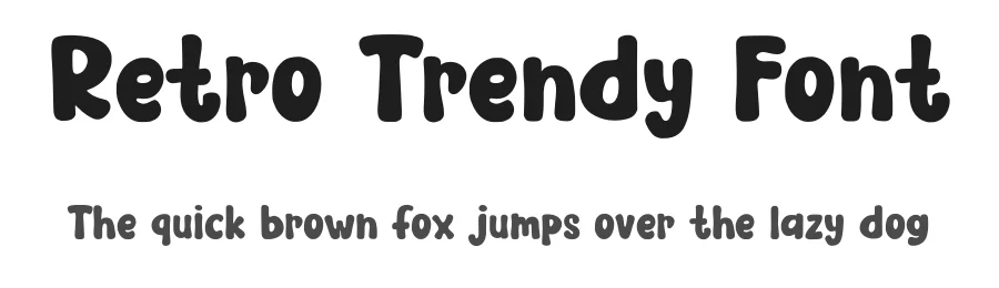 Retro Trendy Font by Nadiratype — Display Font