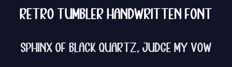Retro Tumbler Handwritten Font by inermediaSTUDIO — Display Font — thumbnail 2