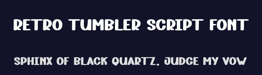 Retro Tumbler Script Font by andikastudio — Display Font — thumbnail 2