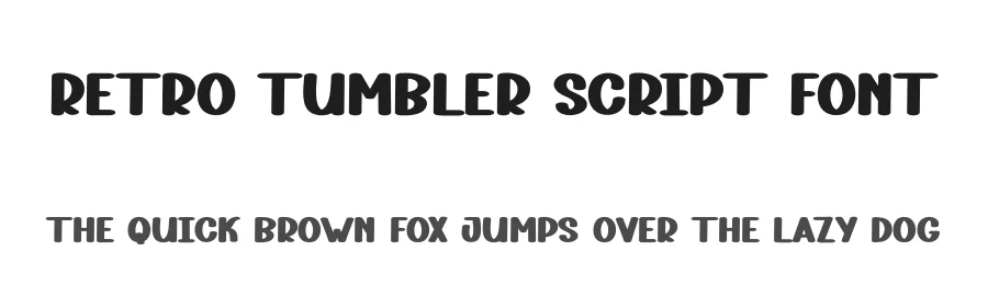 Retro Tumbler Script Font by andikastudio — Display Font