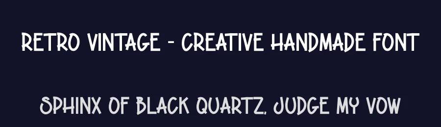 Retro Vintage – Creative Handmade Font by andikastudio — Display Font — thumbnail 2