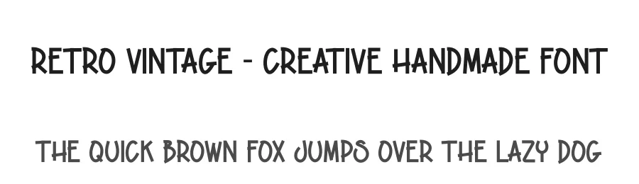 Retro Vintage – Creative Handmade Font by andikastudio — Display Font
