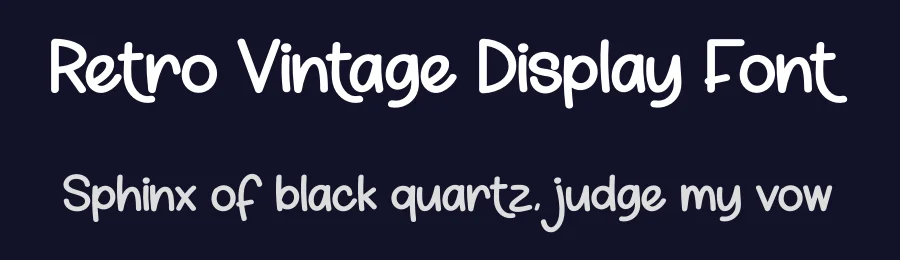 Retro Vintage Display Font by creativeletter — Display Font — thumbnail 2