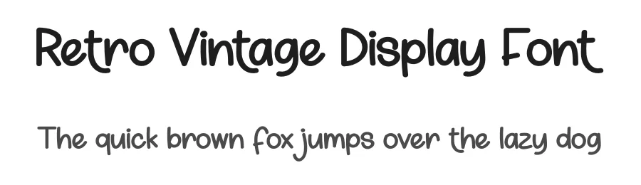Retro Vintage Display Font by creativeletter — Display Font