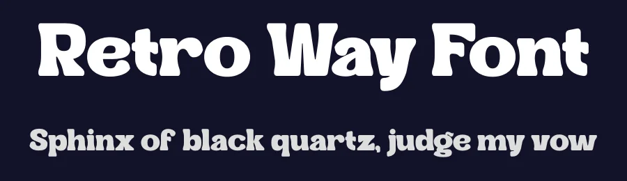 Retro Way Font by Nirmana Visual — Display Font — thumbnail 2