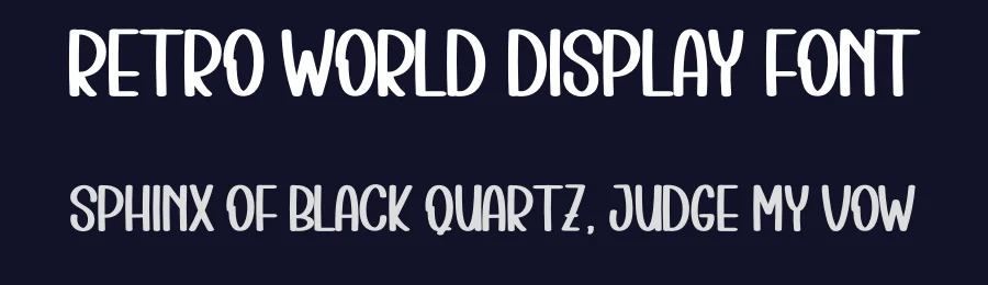 Retro World Display Font by inermediaSTUDIO — Display Font — thumbnail 2