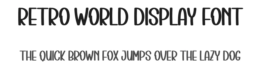 Retro World Display Font by inermediaSTUDIO — Display Font
