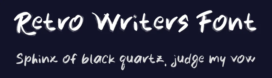 Retro Writers Font by Silver Stag — Script Handwritten Font — thumbnail 2
