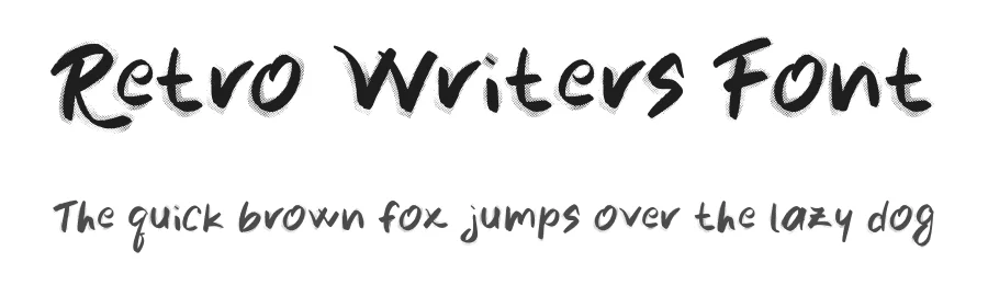 Retro Writers Font by Silver Stag — Script Handwritten Font
