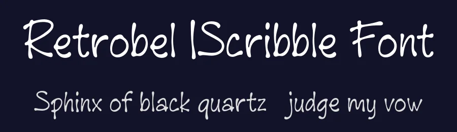 Retrobel IScribble Font by Pikgura Type — Decorative Font — thumbnail 2