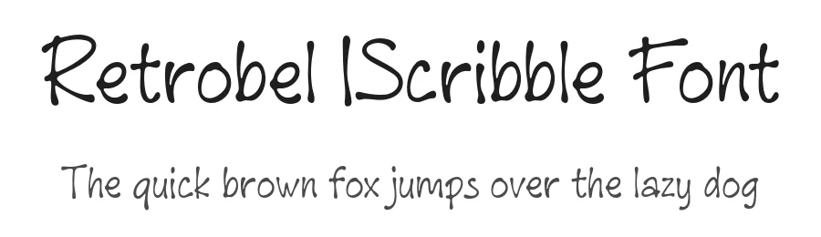 Retrobel IScribble Font by Pikgura Type — Decorative Font