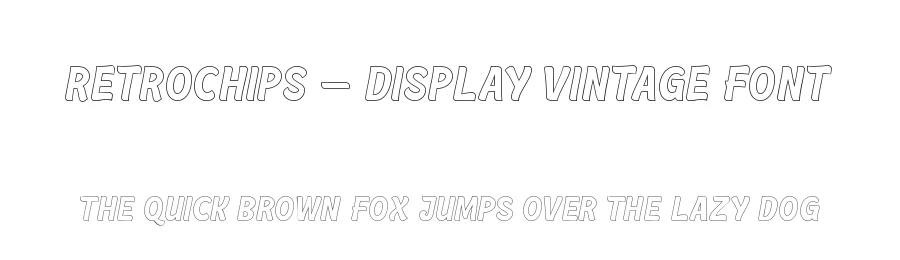 Retrochips – Display Vintage Font by Almarkha Type — Decorative Font