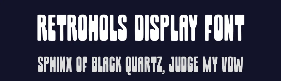 Retrohols Display Font by Almarkhatype — Display Font — thumbnail 2