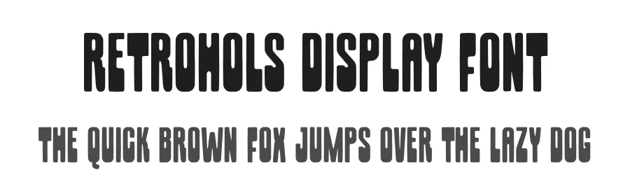 Retrohols Display Font by Almarkhatype — Display Font