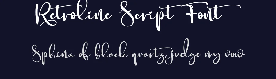 Retroline Script Font by creativeletter — Script Handwritten Font — thumbnail 2