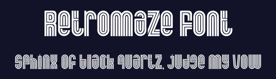 Retromaze Font by PutraCetol Studio — Display Font — thumbnail 2